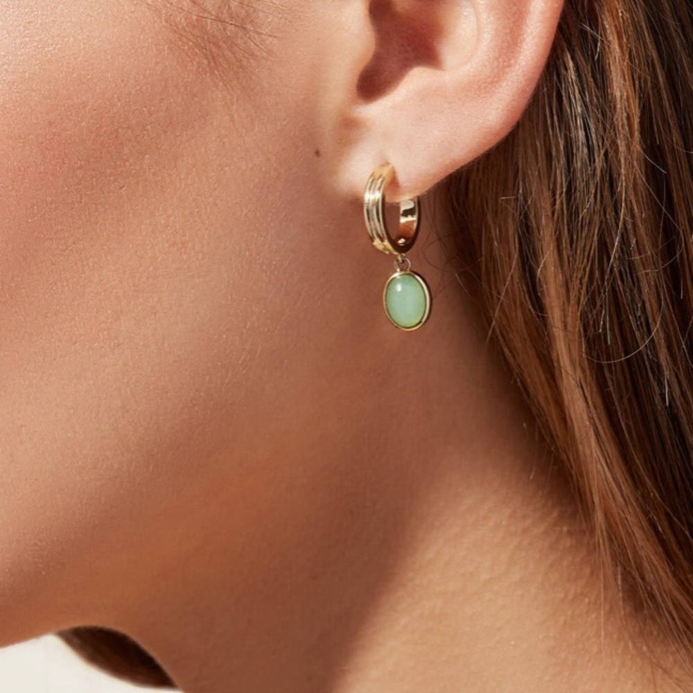 Ana Luisa Jade Earrings - New in box!